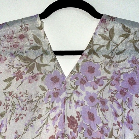 Charlotte Russe Floral Open Front Kimono Swim Coverup - Picture 6 of 11